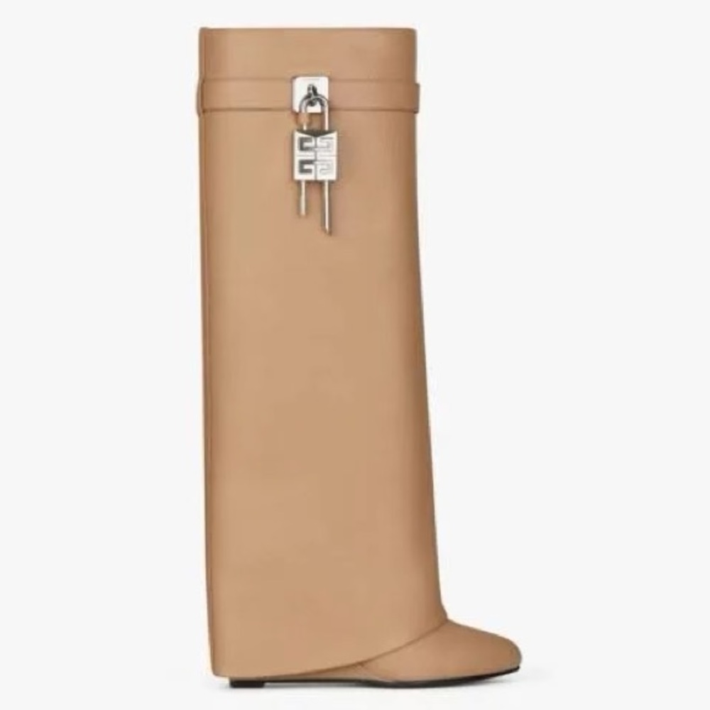 Givenchy Tan Heeled Boots - Picture 1 of 7